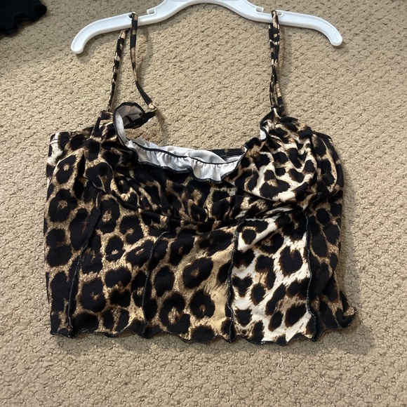 shein cheetah tank never worn, size small - Picture 1 of 2